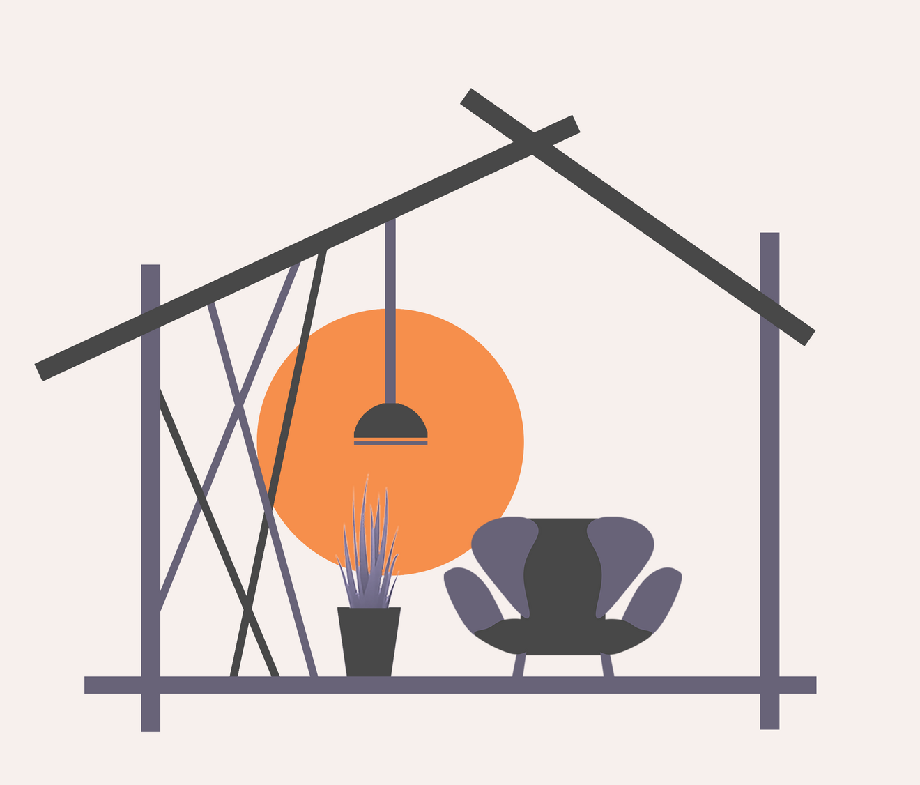 Icon Brand Studio Julietta An Icon which shows a stylized interior design
